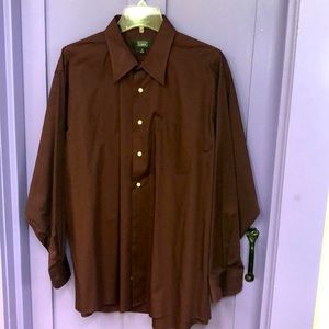 Burgundy wine dress shirt XL